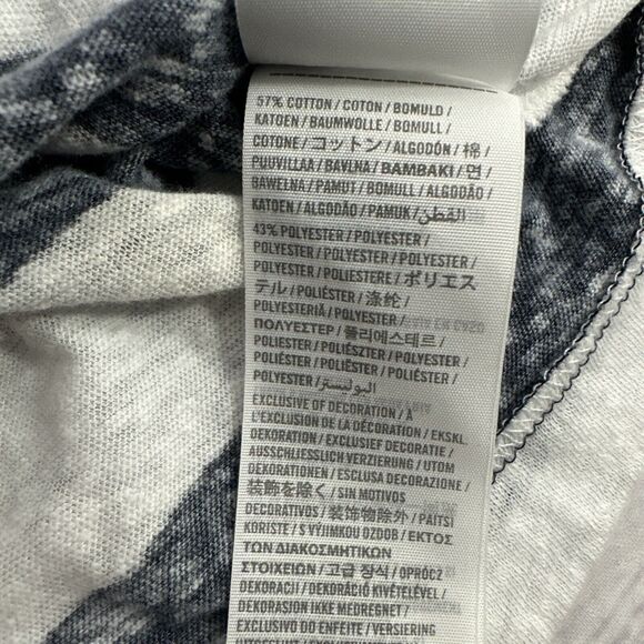 Abercrombie & Fitch Shirt Womens size Medium Striped Boxy Crop Top - Picture 5 of 6